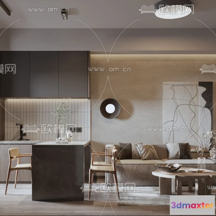 1238106 - 3D SCENES - APARTMENT - CORONA - 3D MODEL - 177