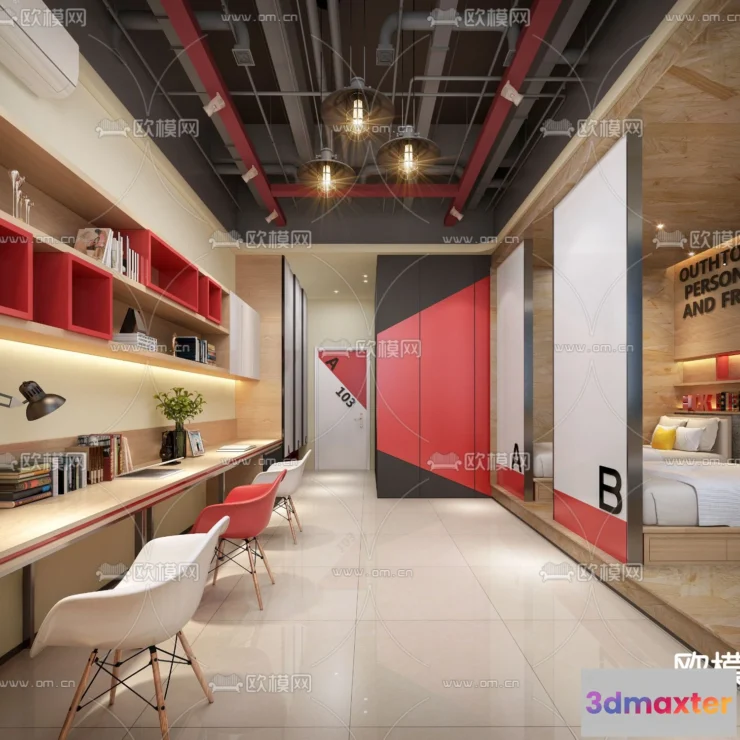 1238108 - 3D SCENES - APARTMENT - VRAY  CORONA - 3D MODEL - 178