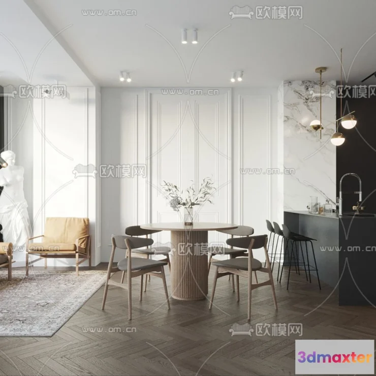 1238112 - 3D SCENES - APARTMENT - CORONA - 3D MODEL - 180