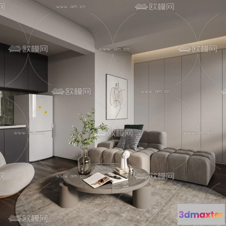 1238128 - 3D SCENES - APARTMENT - CORONA - 3D MODEL - 188