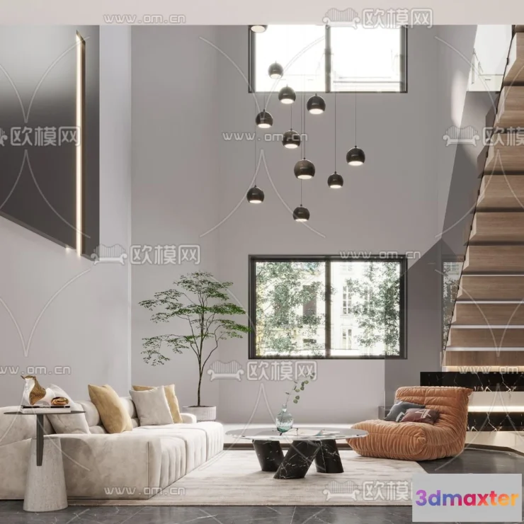 1238130 - 3D SCENES - APARTMENT - CORONA - 3D MODEL - 189