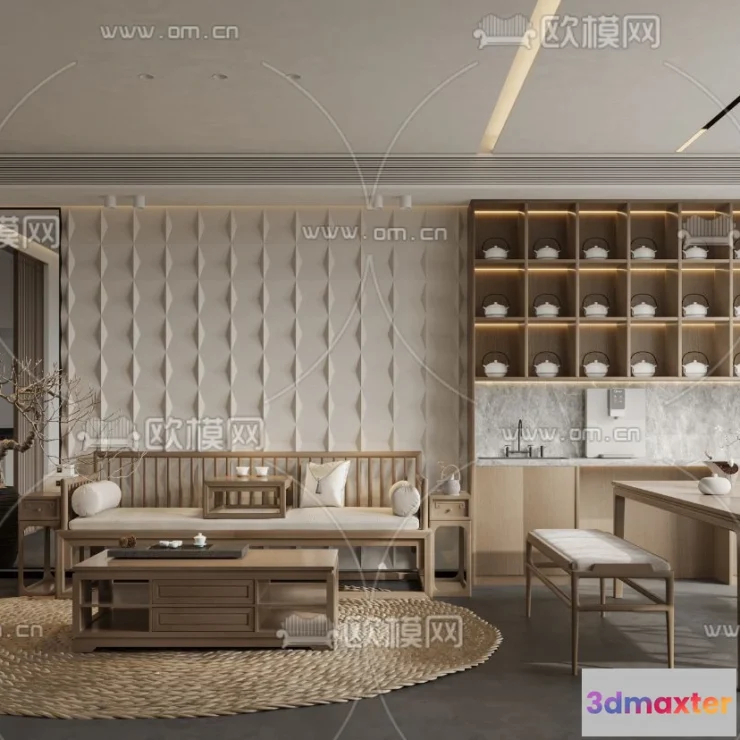 1238132 - 3D SCENES - APARTMENT - CORONA - 3D MODEL - 190