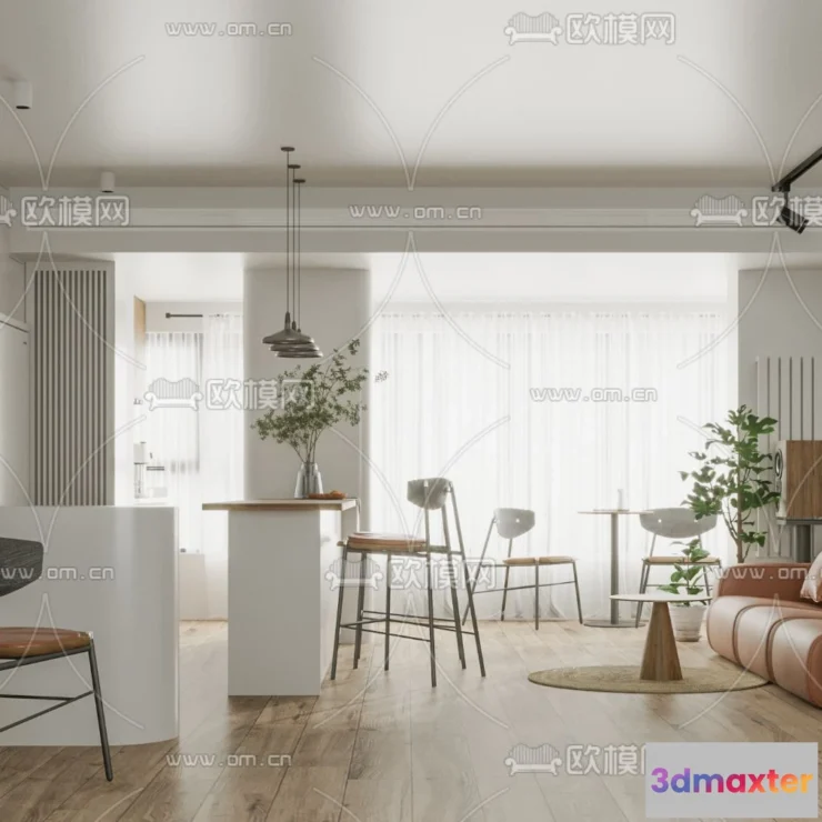 1238138 - 3D SCENES - APARTMENT - CORONA - 3D MODEL - 193