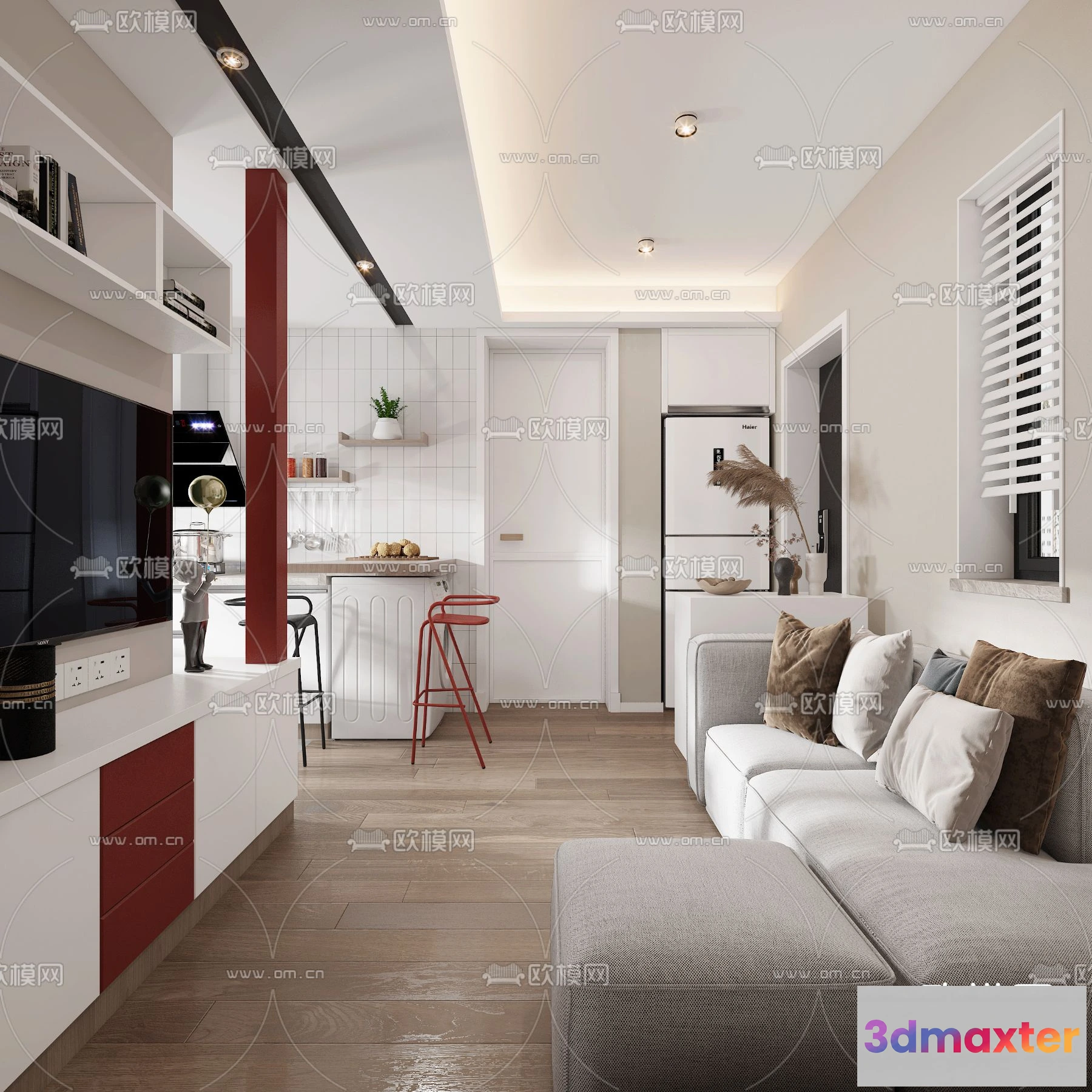 1238148 - 3D SCENES - APARTMENT - VRAY  CORONA - 3D MODEL - 198