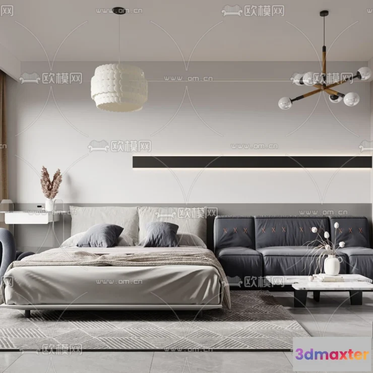 1238156 - 3D SCENES - APARTMENT - CORONA - 3D MODEL - 202