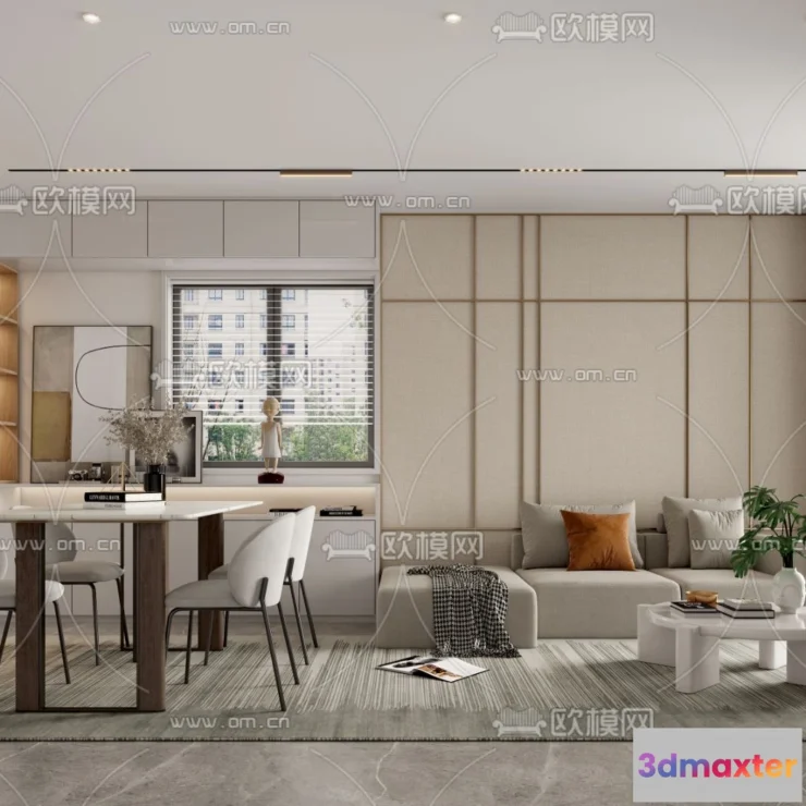 1238160 - 3D SCENES - APARTMENT - CORONA - 3D MODEL - 204