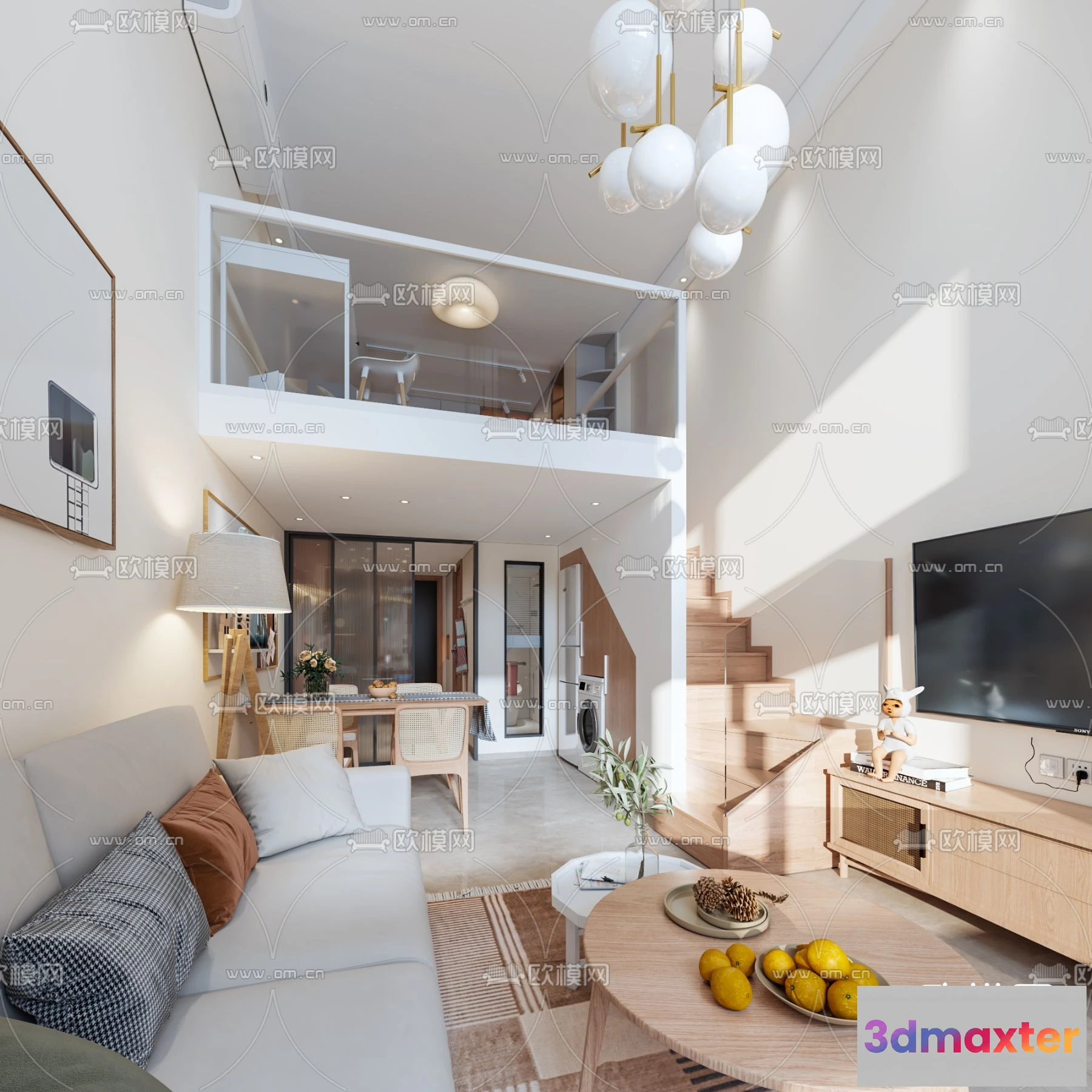 1238162 - 3D SCENES - APARTMENT - VRAY  CORONA - 3D MODEL - 205