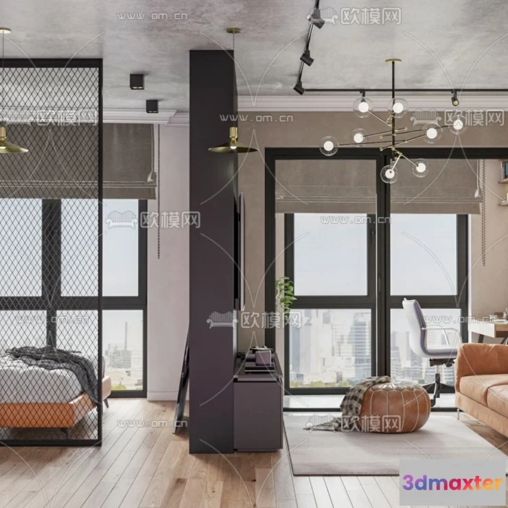 1238166 - 3D SCENES - APARTMENT - VRAY  CORONA - 3D MODEL - 207