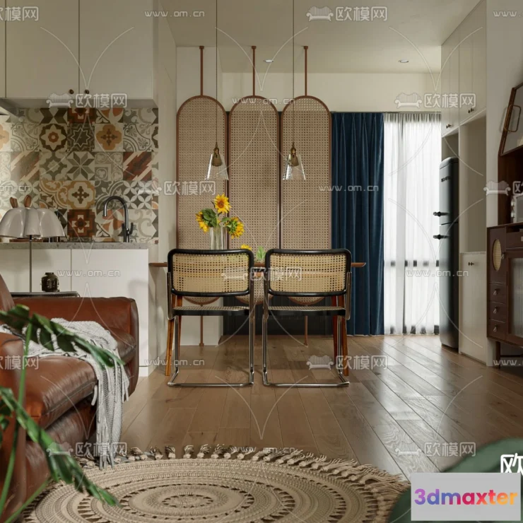 1238176 - 3D SCENES - APARTMENT - CORONA - 3D MODEL - 212