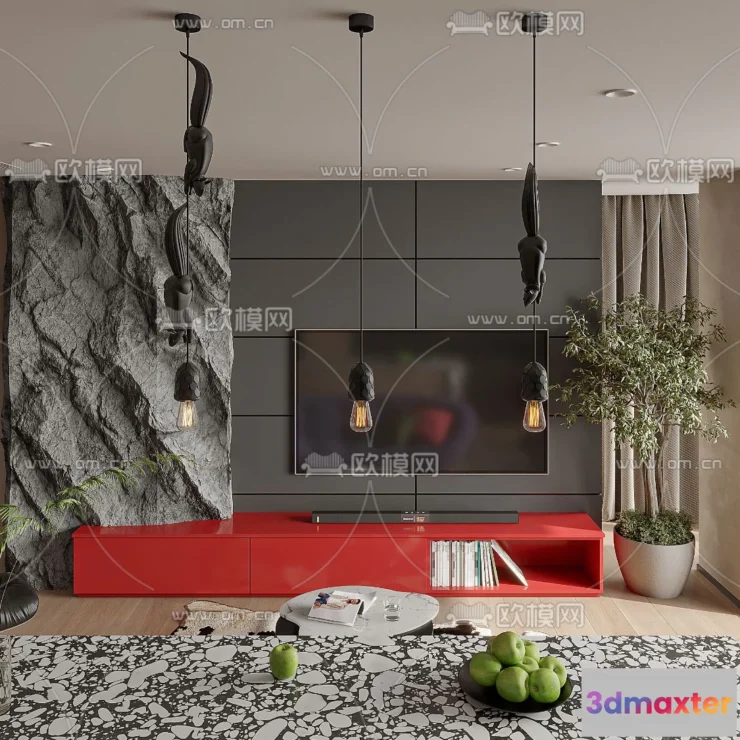 1238180 - 3D SCENES - APARTMENT - CORONA - 3D MODEL - 214