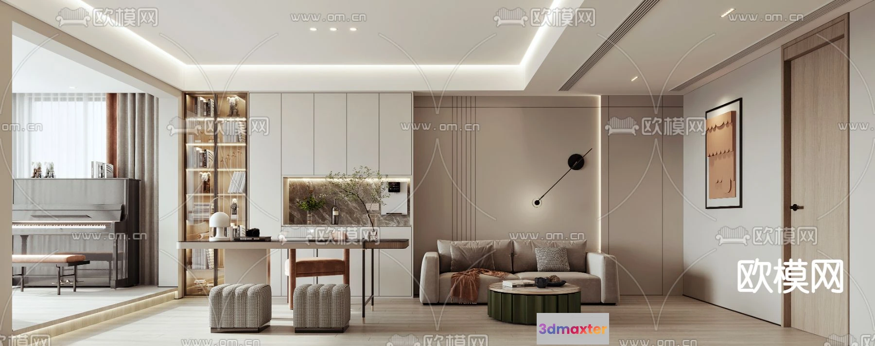 1238188 - 3D SCENES - APARTMENT - VRAY  CORONA - 3D MODEL - 218