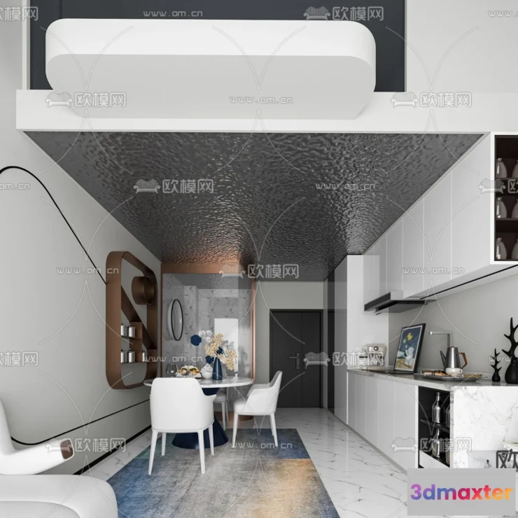 1238194 - 3D SCENES - APARTMENT - VRAY  CORONA - 3D MODEL - 221