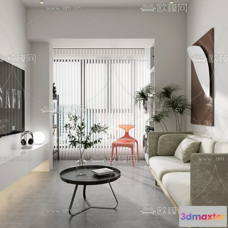 1238198 - 3D SCENES - APARTMENT - VRAY  CORONA - 3D MODEL - 223