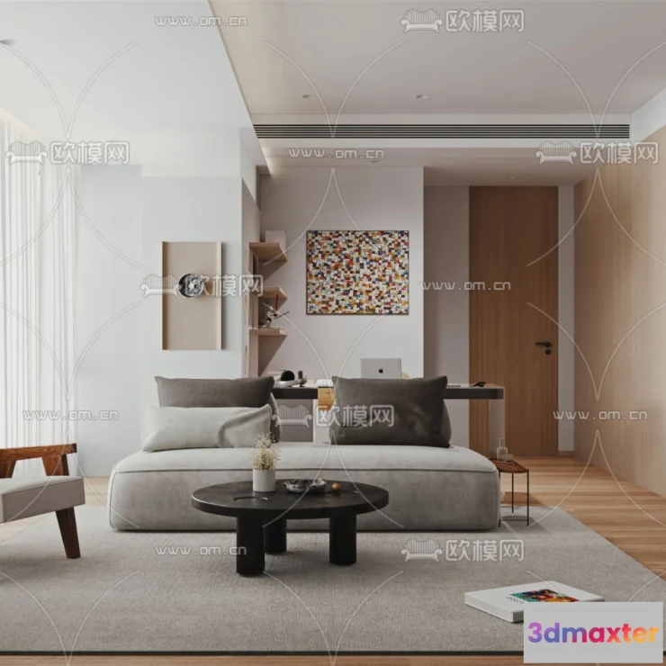1238202 - 3D SCENES - APARTMENT - VRAY  CORONA - 3D MODEL - 225