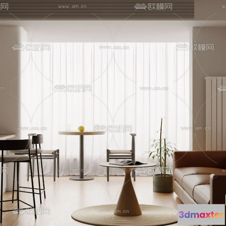 1238216 - 3D SCENES - APARTMENT - VRAY  CORONA - 3D MODEL - 232