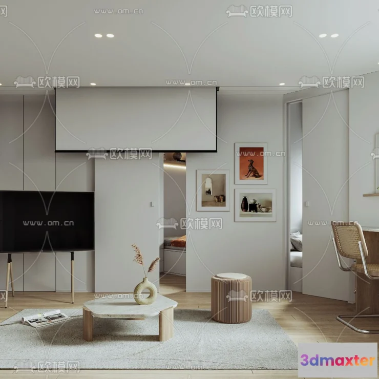 1238226 - 3D SCENES - APARTMENT - CORONA - 3D MODEL - 237