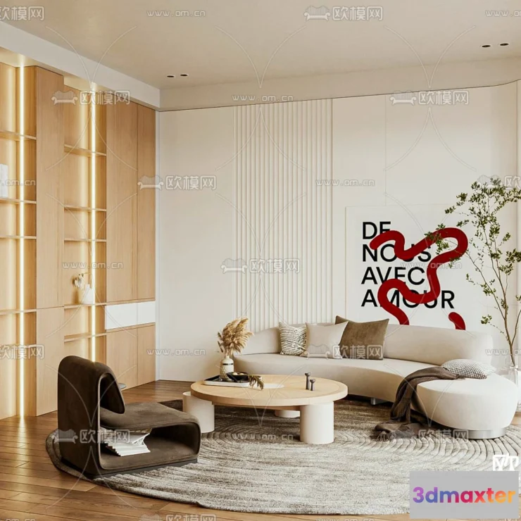 1238228 - 3D SCENES - APARTMENT - CORONA - 3D MODEL - 238