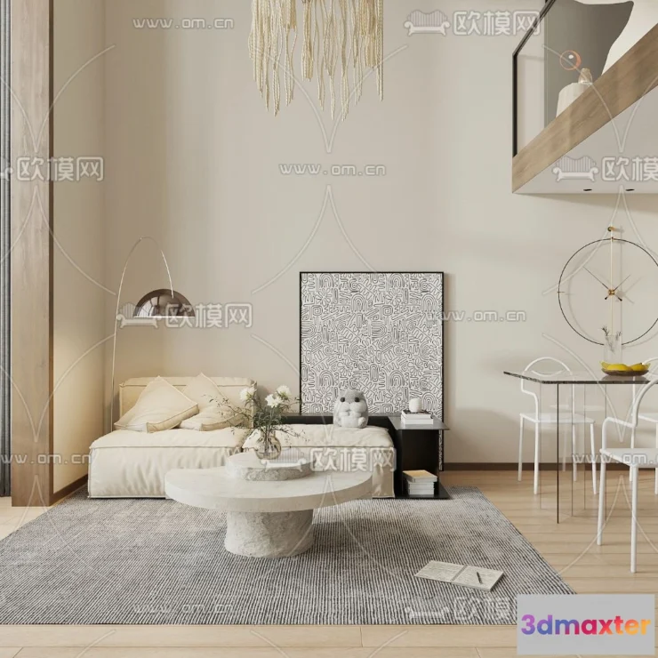1238230 - 3D SCENES - APARTMENT - CORONA - 3D MODEL - 239