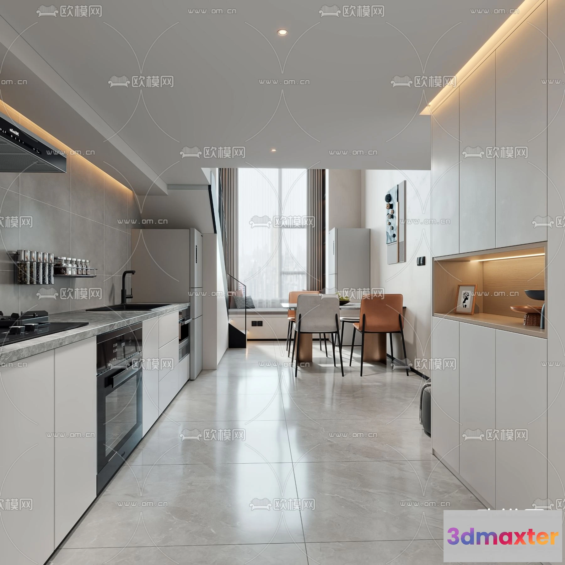 1238234 - 3D SCENES - APARTMENT - CORONA - 3D MODEL - 241