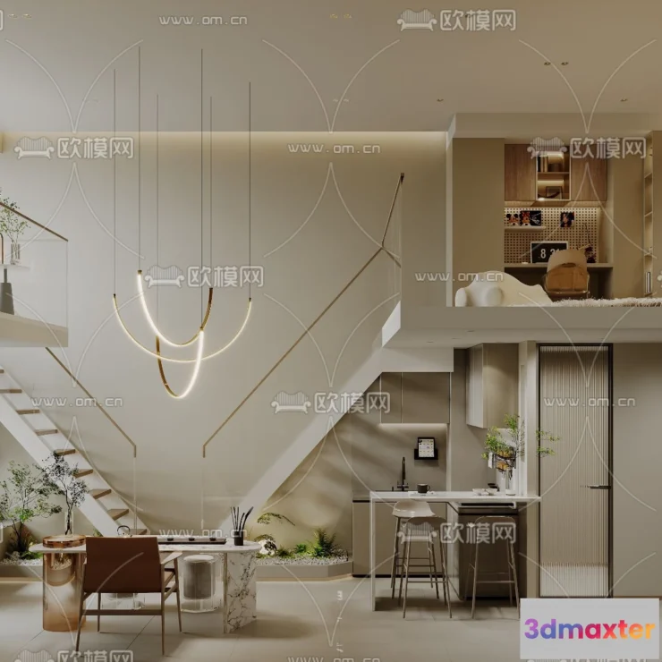 1238242 - 3D SCENES - APARTMENT - CORONA - 3D MODEL - 245