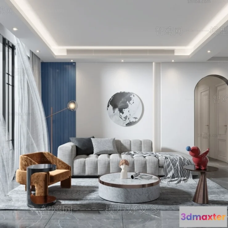 1372170 - Living Room and Dining Room - 3D Interior Scene - 3D Models - 181 3D Max