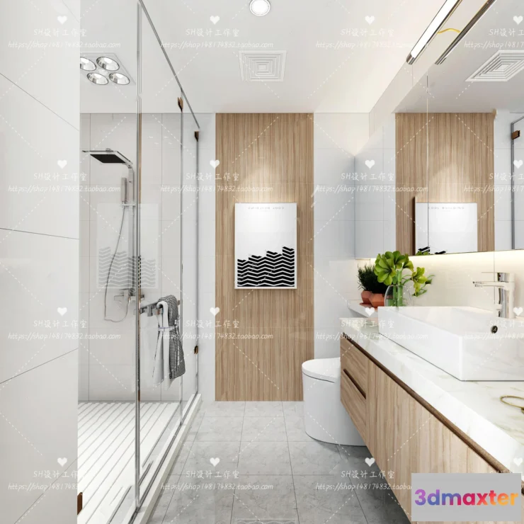 1112910 - BATHROOM 3D SCENES - VRAY RENDER - 09