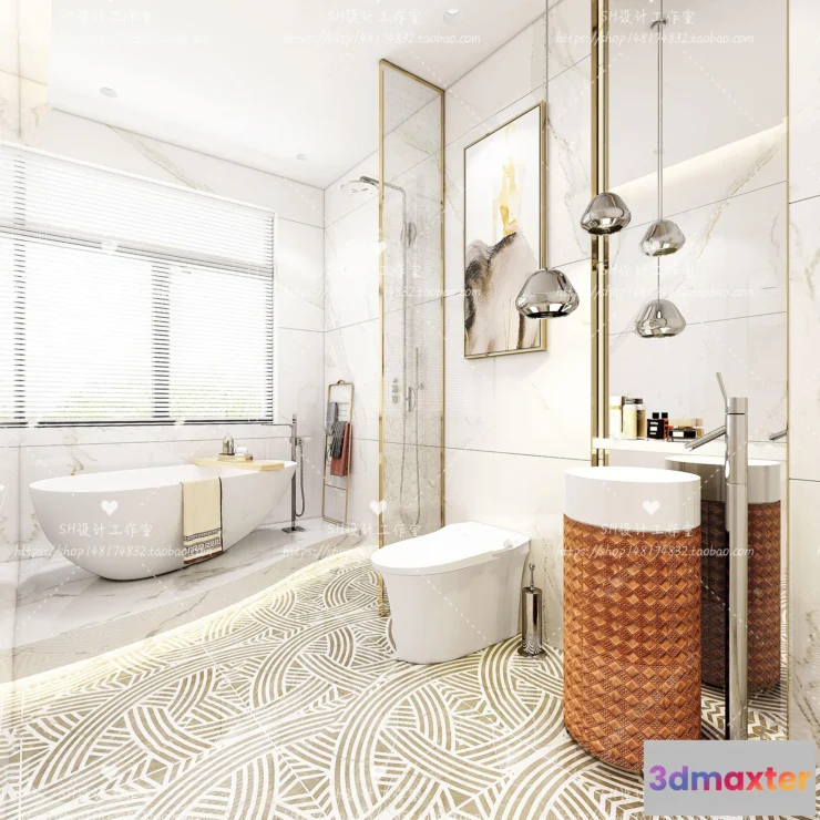 1112916 - BATHROOM 3D SCENES - VRAY RENDER - 11