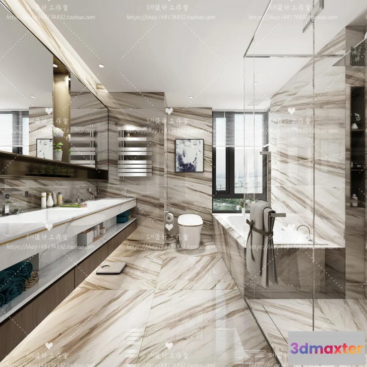 1112930 - BATHROOM 3D SCENES - VRAY RENDER - 18