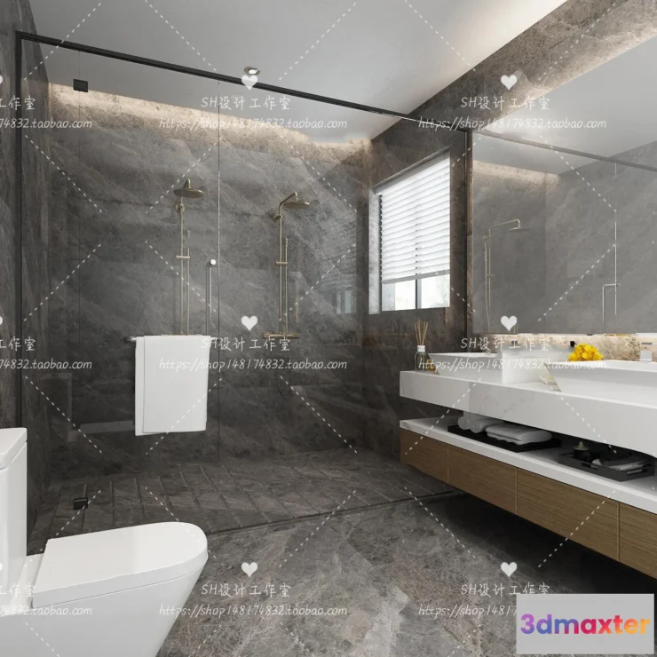 1112942 - BATHROOM 3D SCENES - VRAY RENDER - 24