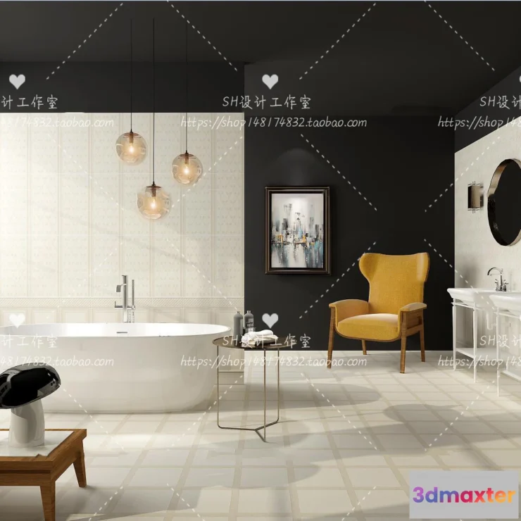 1112952 - BATHROOM 3D SCENES - VRAY RENDER - 29