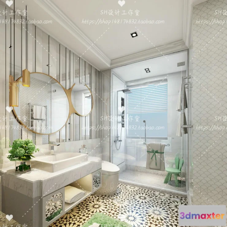 1112958 - BATHROOM 3D SCENES - VRAY RENDER - 32