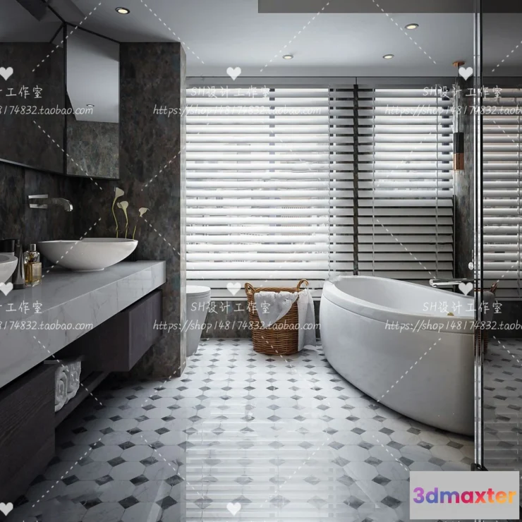 1112966 - BATHROOM 3D SCENES - VRAY RENDER - 36