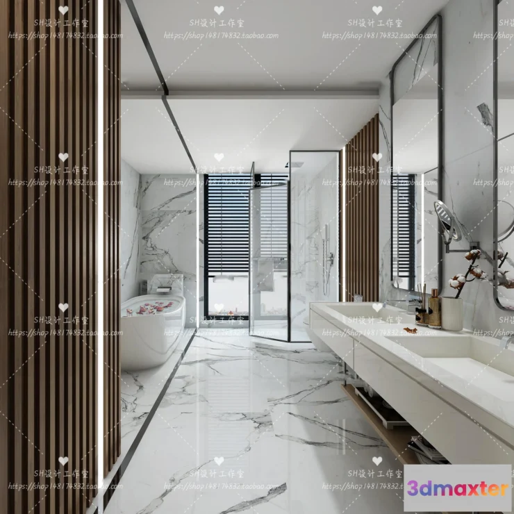 1112972 - BATHROOM 3D SCENES - VRAY RENDER - 39
