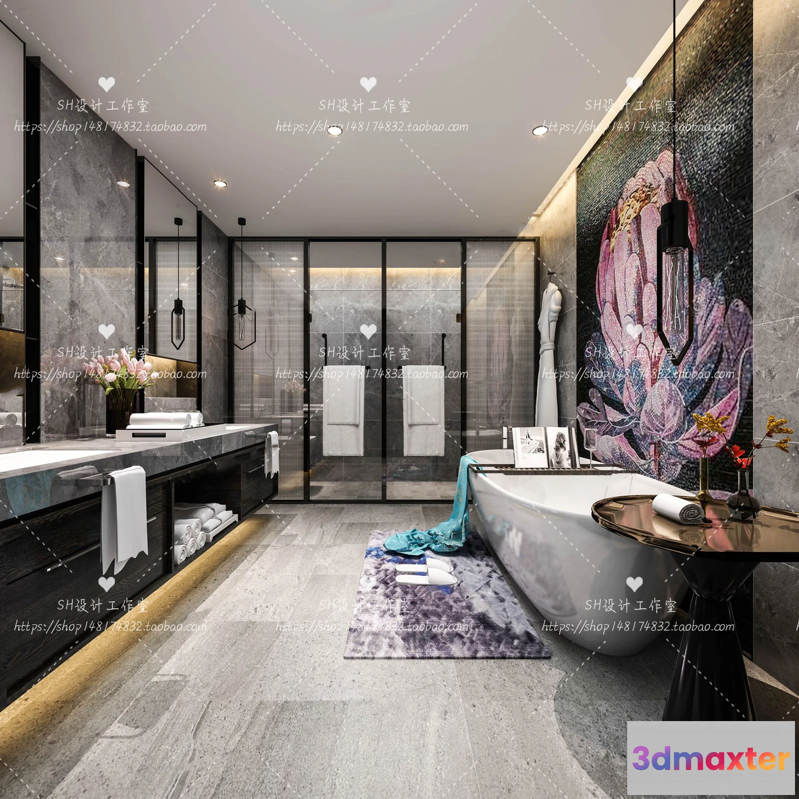 1112980 - BATHROOM 3D SCENES - VRAY RENDER - 43