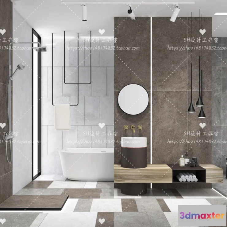 1112982 - BATHROOM 3D SCENES - VRAY RENDER - 44