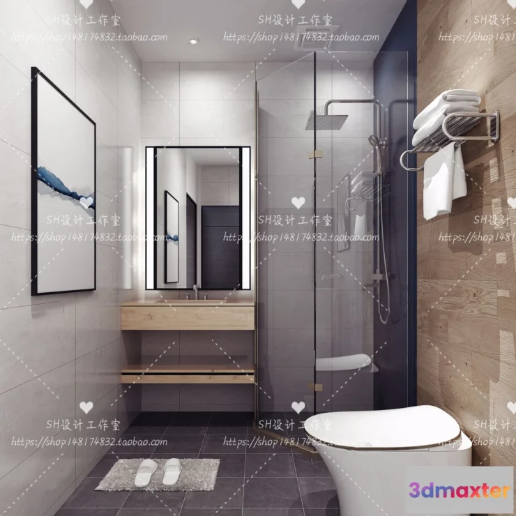 1112990 - BATHROOM 3D SCENES - VRAY RENDER - 48