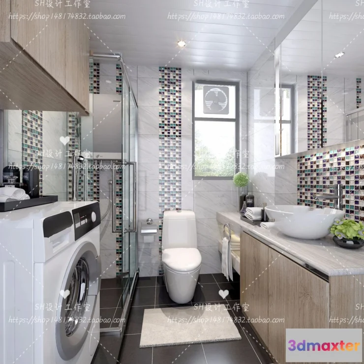 1113000 - BATHROOM 3D SCENES - VRAY RENDER - 53