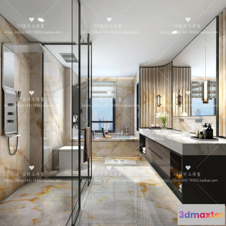 1113006 - BATHROOM 3D SCENES - VRAY RENDER - 56
