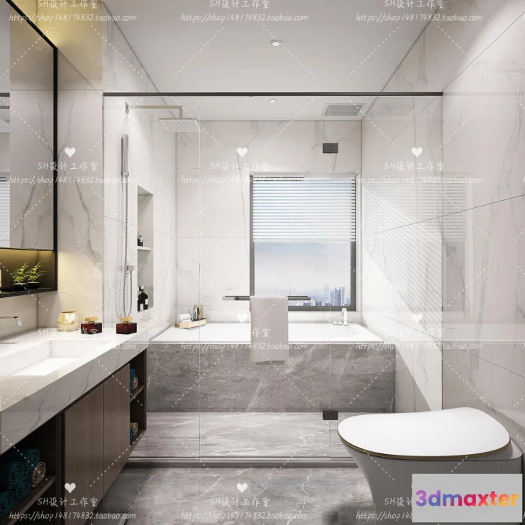 1113018 - BATHROOM 3D SCENES - VRAY RENDER - 62