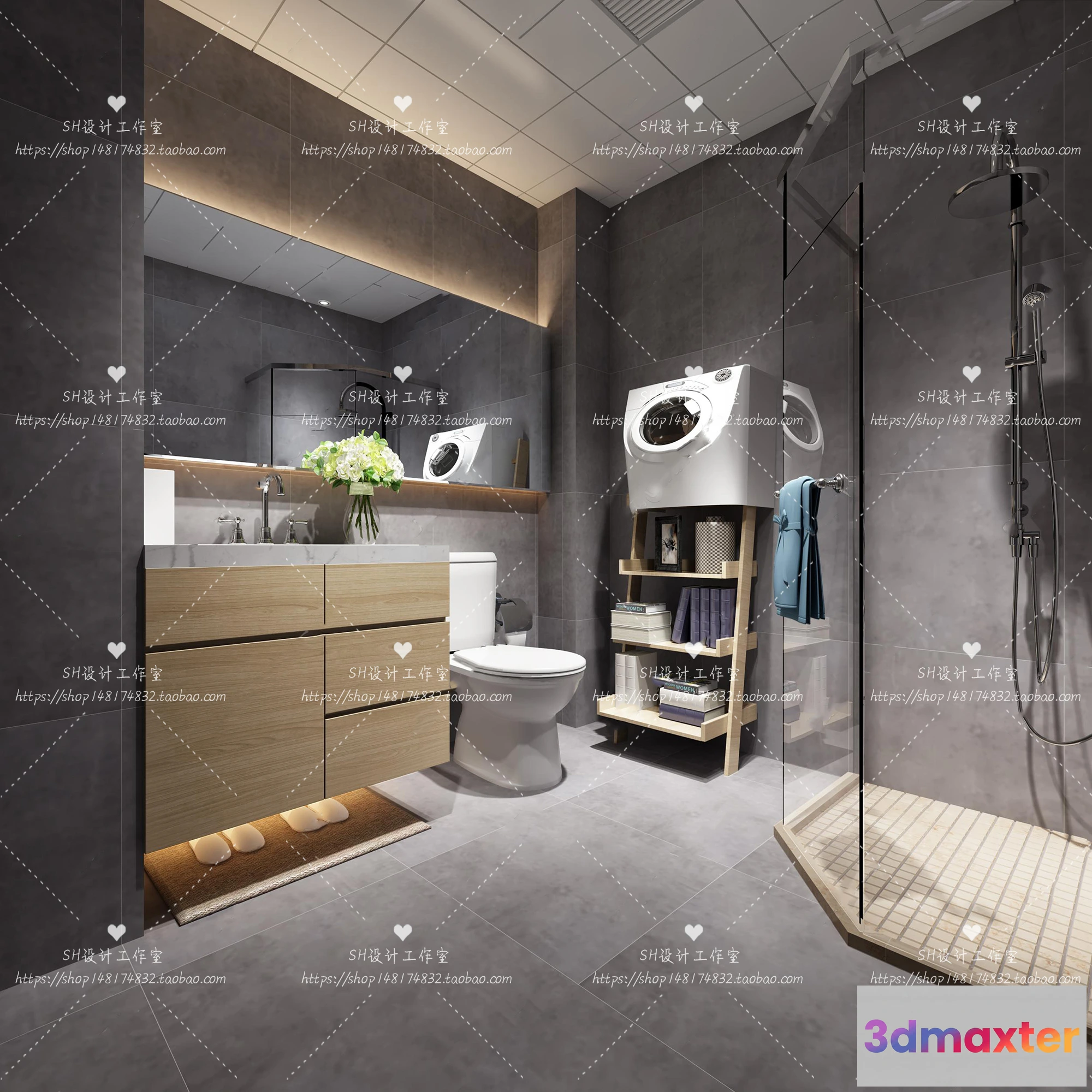 1113058 - BATHROOM 3D SCENES - VRAY RENDER - 82