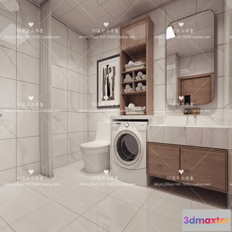 1113078 - BATHROOM 3D SCENES - VRAY RENDER - 92