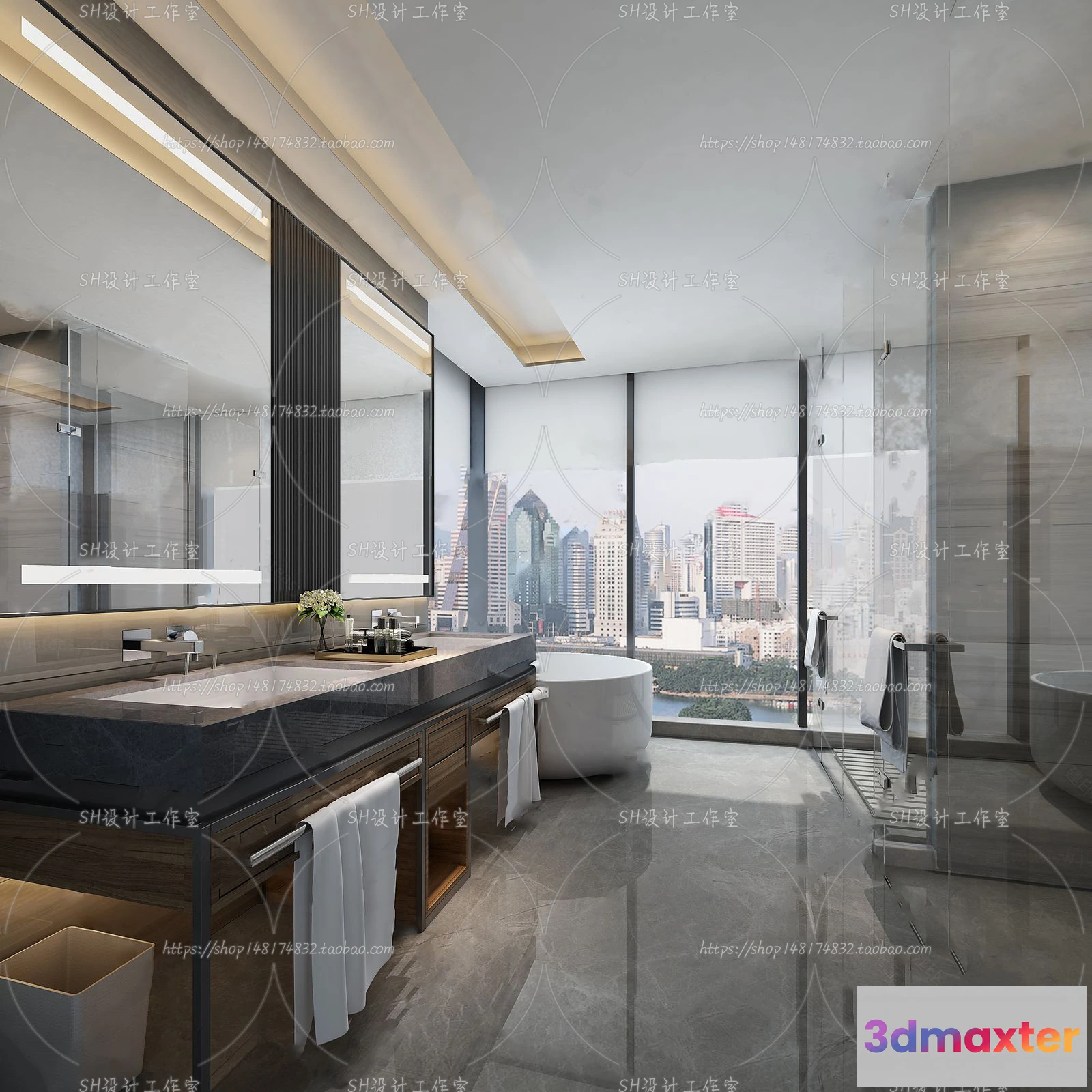 1113148 - BATHROOM 3D SCENES - VRAY RENDER - 128