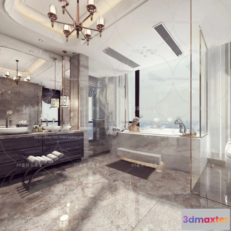 1113168 - BATHROOM 3D SCENES - VRAY RENDER - 138