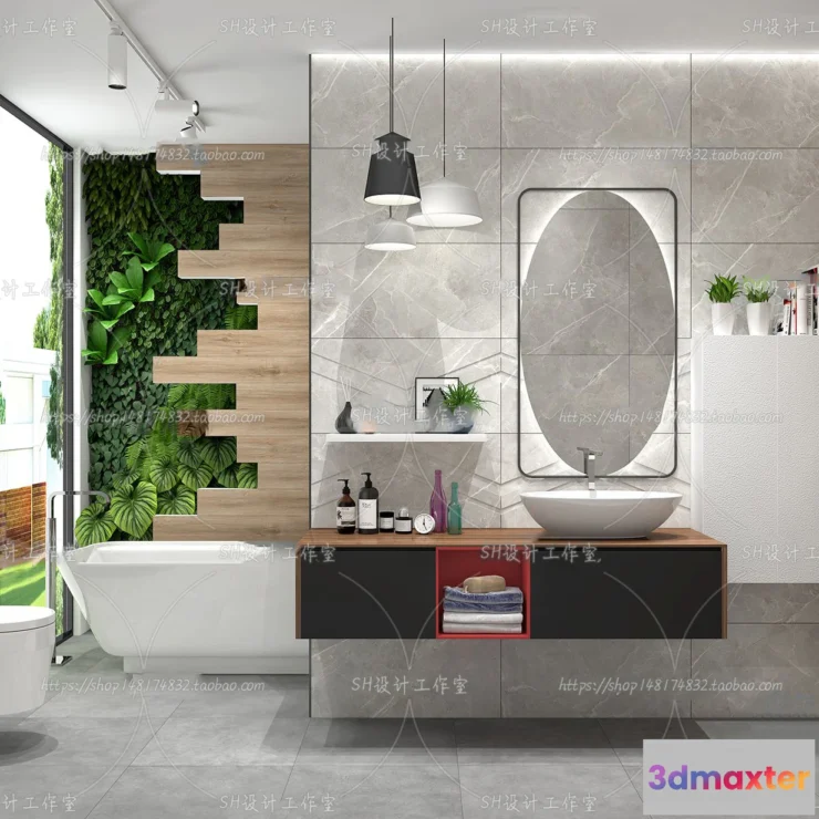 1113174 - BATHROOM 3D SCENES - VRAY RENDER - 141