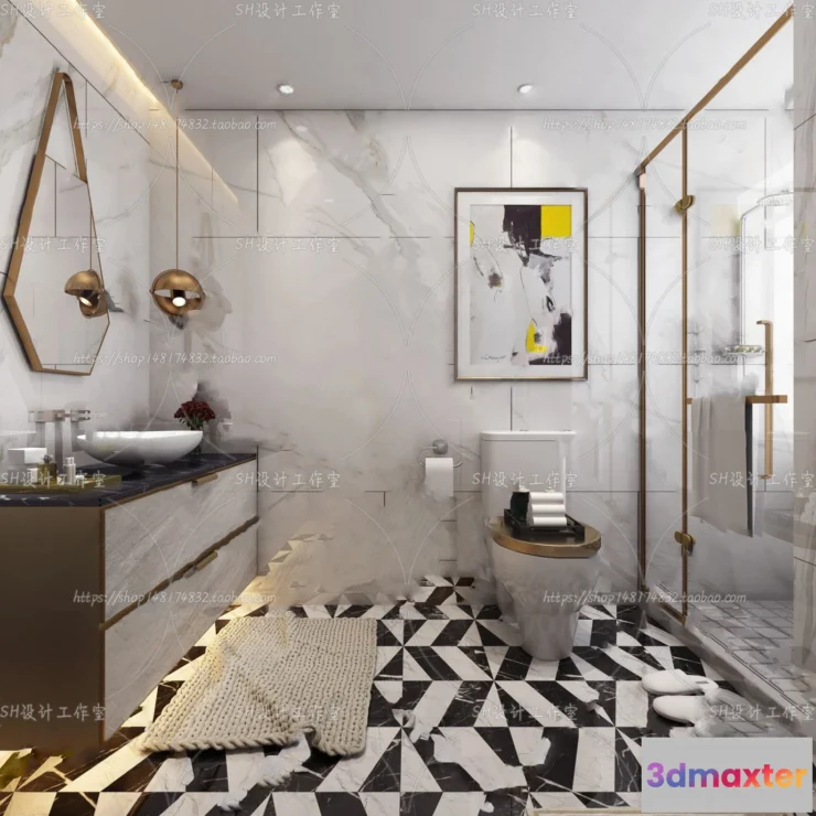 1113178 - BATHROOM 3D SCENES - VRAY RENDER - 143
