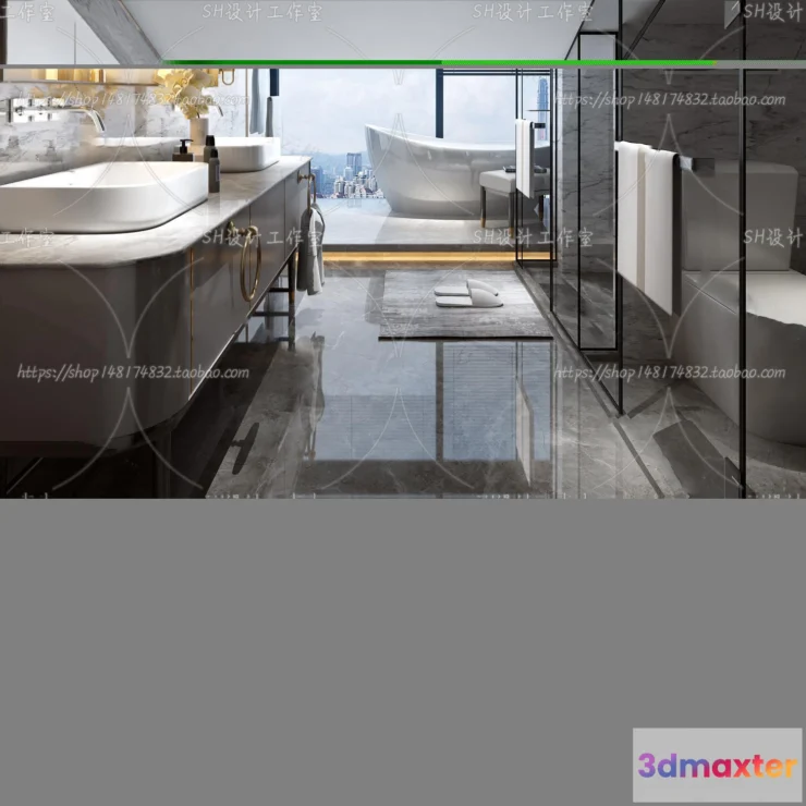 1113182 - BATHROOM 3D SCENES - VRAY RENDER - 145