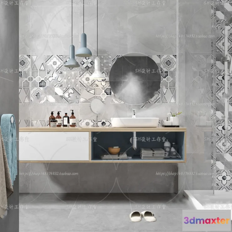 1113186 - BATHROOM 3D SCENES - VRAY RENDER - 147