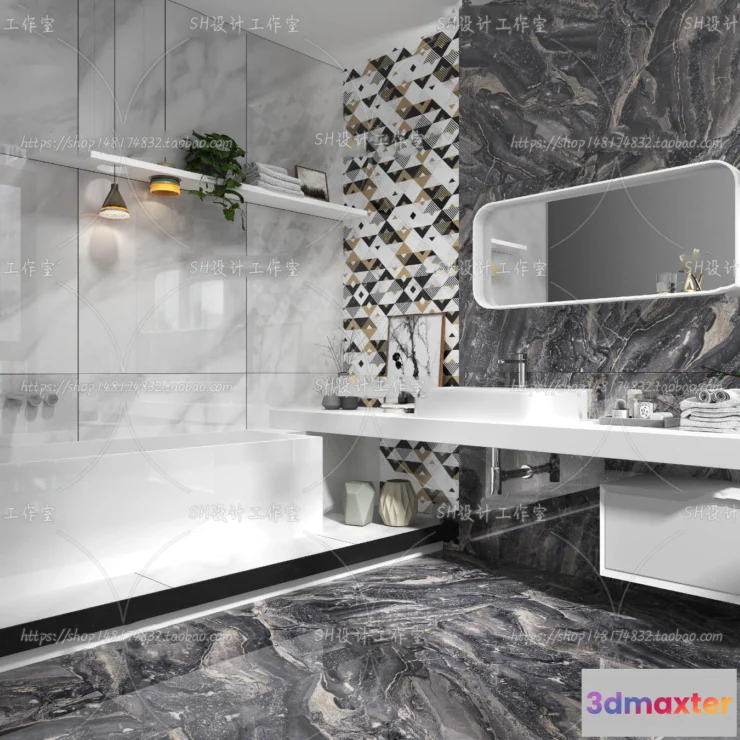 1113234 - BATHROOM 3D SCENES - VRAY RENDER - 171