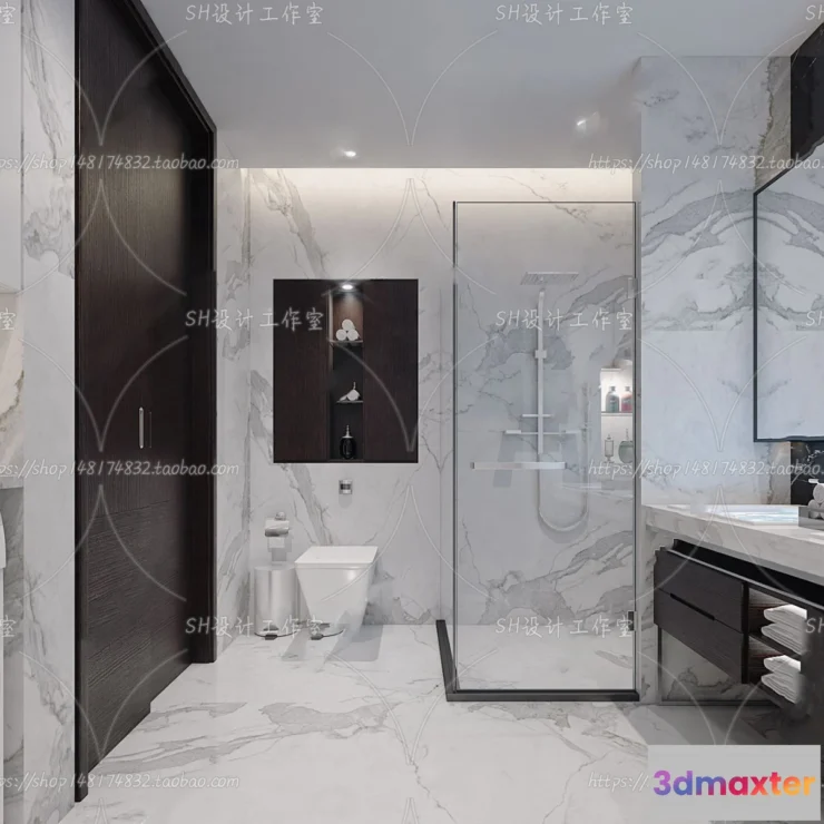1113236 - BATHROOM 3D SCENES - VRAY RENDER - 172