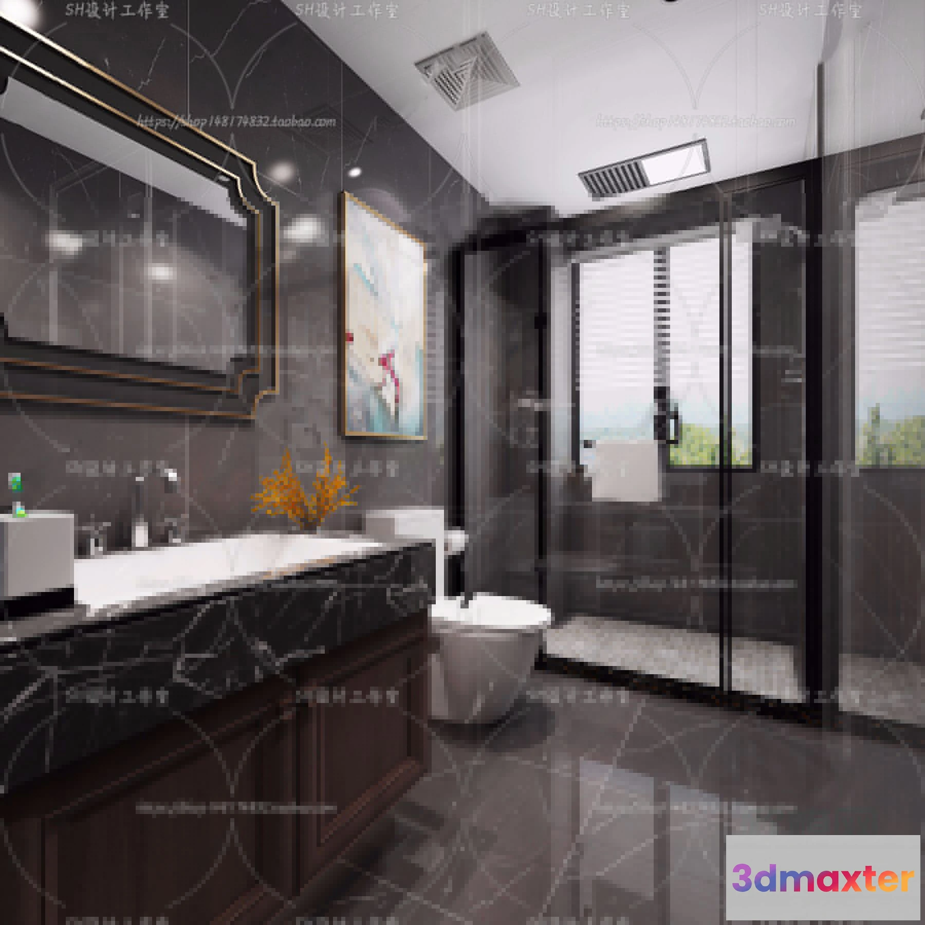 1113248 - BATHROOM 3D SCENES - VRAY RENDER - 178